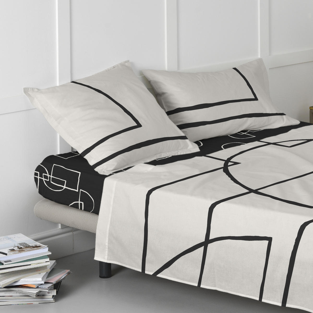SPANNBETTTUCH serenity 90x200x32 cm mehrfarbig - Multicolor, Textil (90/200cm) - Happy Friday