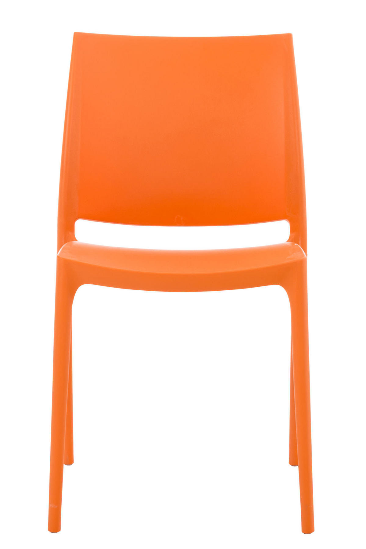 GARTENSTUHL Kunststoff orange - Orange, Kunststoff (44/81/50cm) - CLP