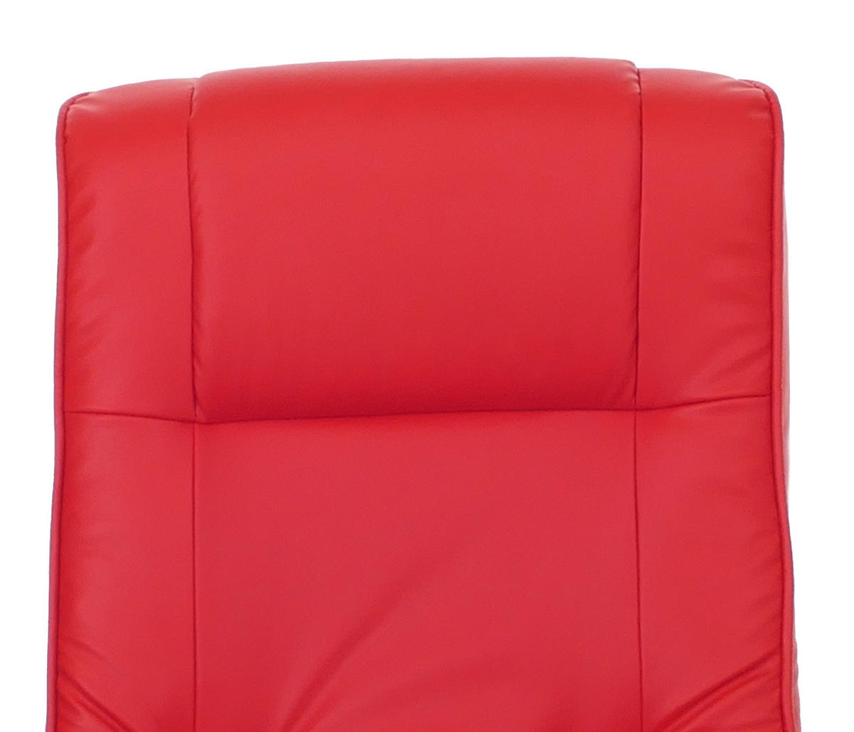 RELAXSESSEL MIT HOCKER Rot - Rot, Textil (66/104/89cm) - MCW