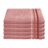 GÄSTETUCHSET Skyline Color - 5-teilig - 30 x 50 cm - Altrosa - Altrosa, Textil (30/50cm) - SCHIESSER