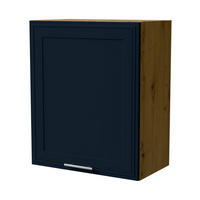 HÄNGESCHRANK Salo W2/60 Eiche Artisan / Indigo Matt 60 / 32,5 / 72cm - Eiche Artisan/Dunkelblau, Holz/Holzwerkstoff (60/72/32.5cm) - Feldmann-Wohnen