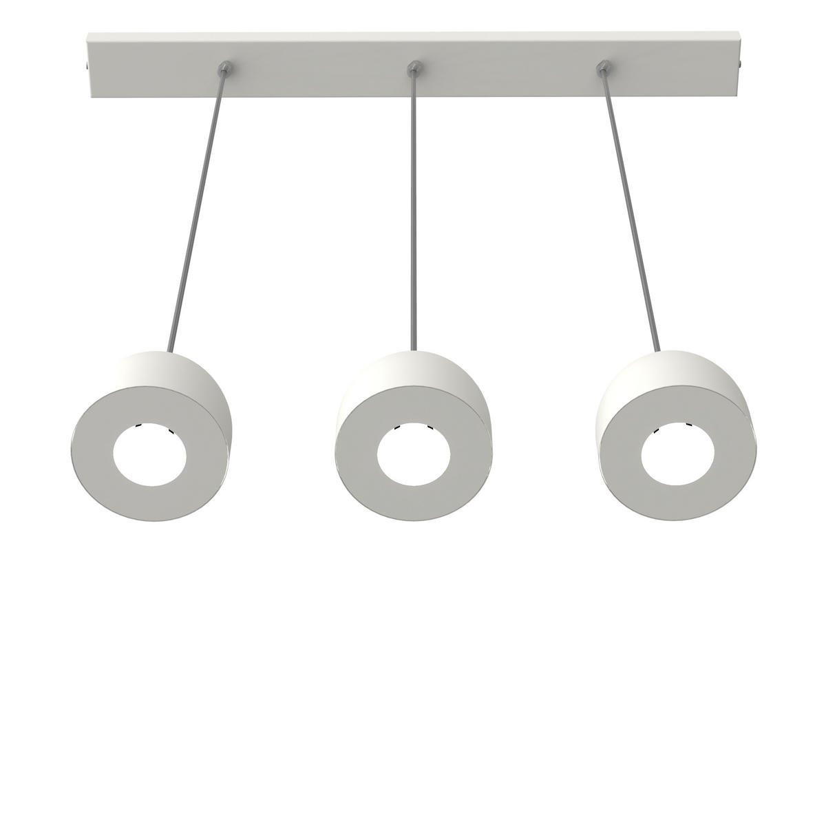 HÄNGELEUCHTE - Weiß, Metall (6.5/69/120cm) - Lumicom