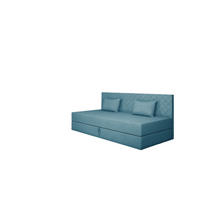 SOFA Siena In Opera - Blau, Holzwerkstoff/Textil (200/90/97cm) - Fun Möbel