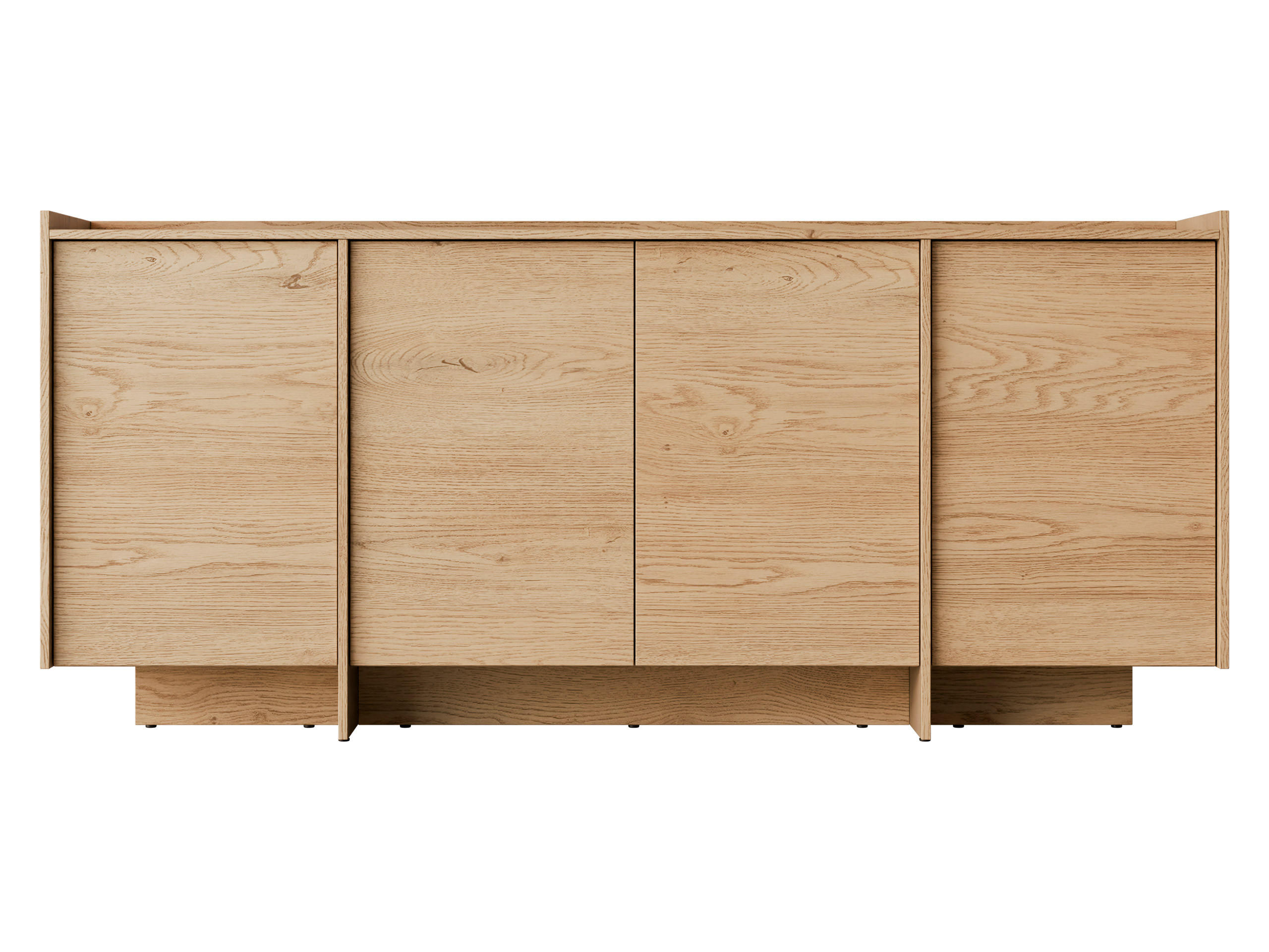 KOMMODE Japandi K4D - Eichefarben, Holzwerkstoff (200/90/38cm) - MIRJAN24