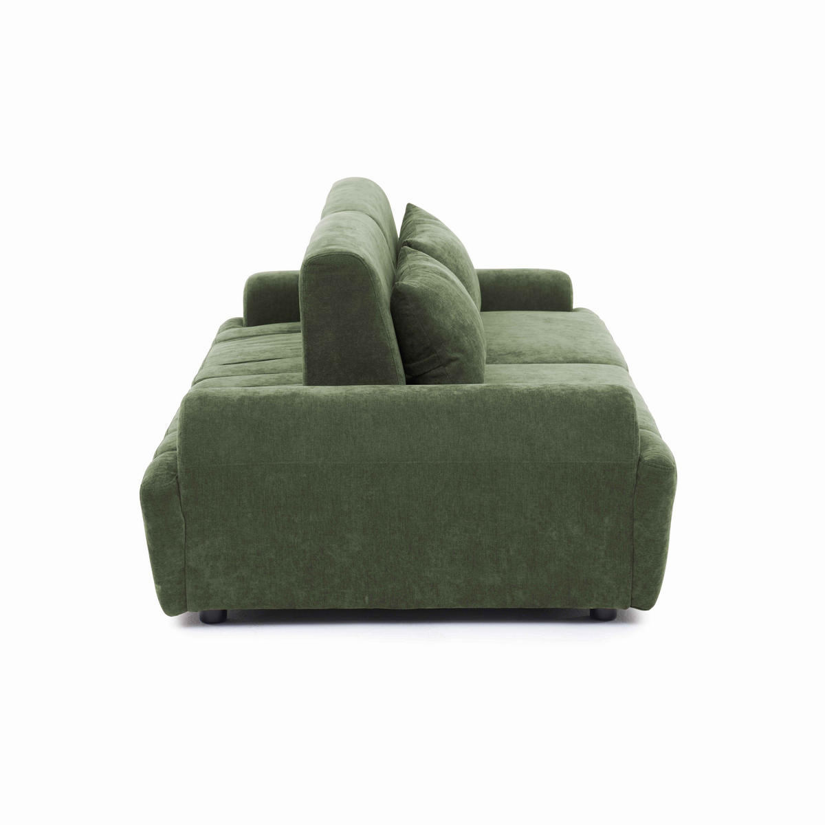 SOFA 2-Sitzer, Grün - Grün, Holz/Textil (218/82/109cm) - Oviala