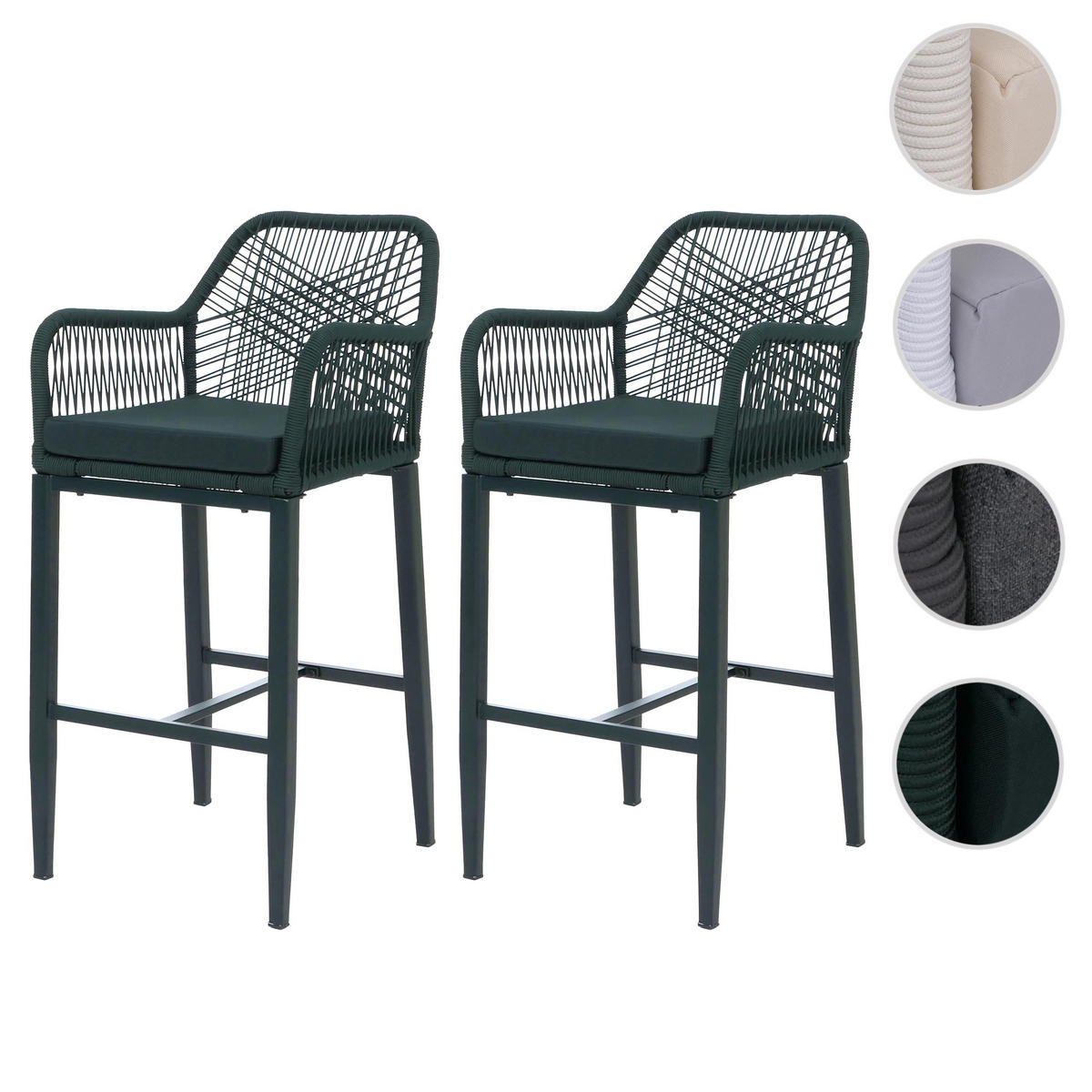 BARSKI STOL Zelen - zelena, tekstil (51/105/60cm) - MCW