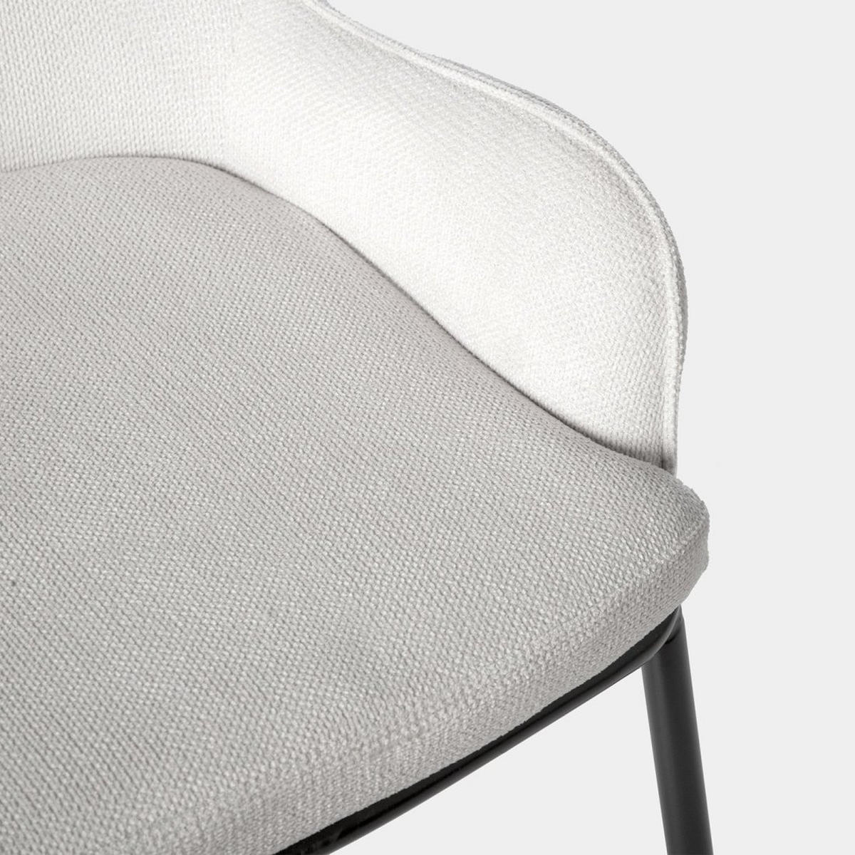 ESSZIMMERSTUHL Dama Grau 55 cm x 84 cm 2er-Set - Grau, Textil (55/84/62cm) - Klast Home