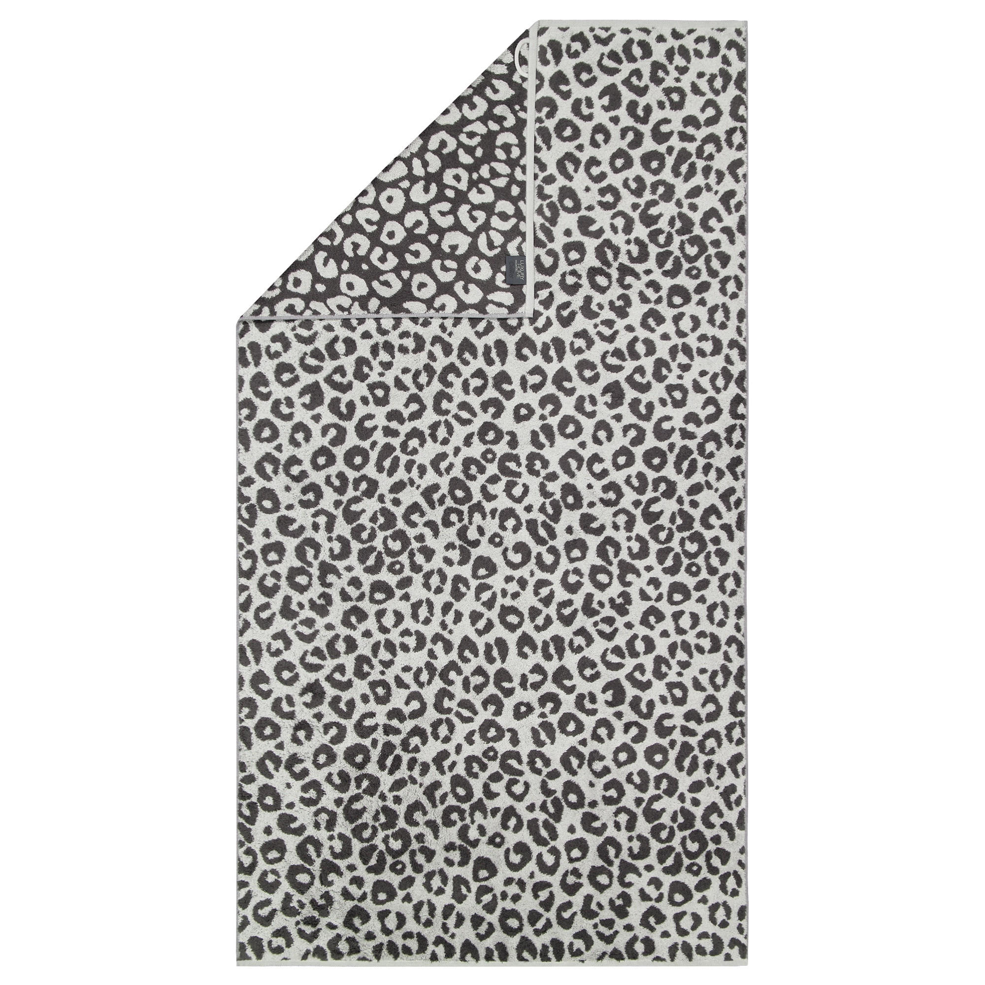 DUSCHTUCH TWO-TONE LEO 540 BASALT - 73 - Grau, Textil (80/150cm) - Cawoe