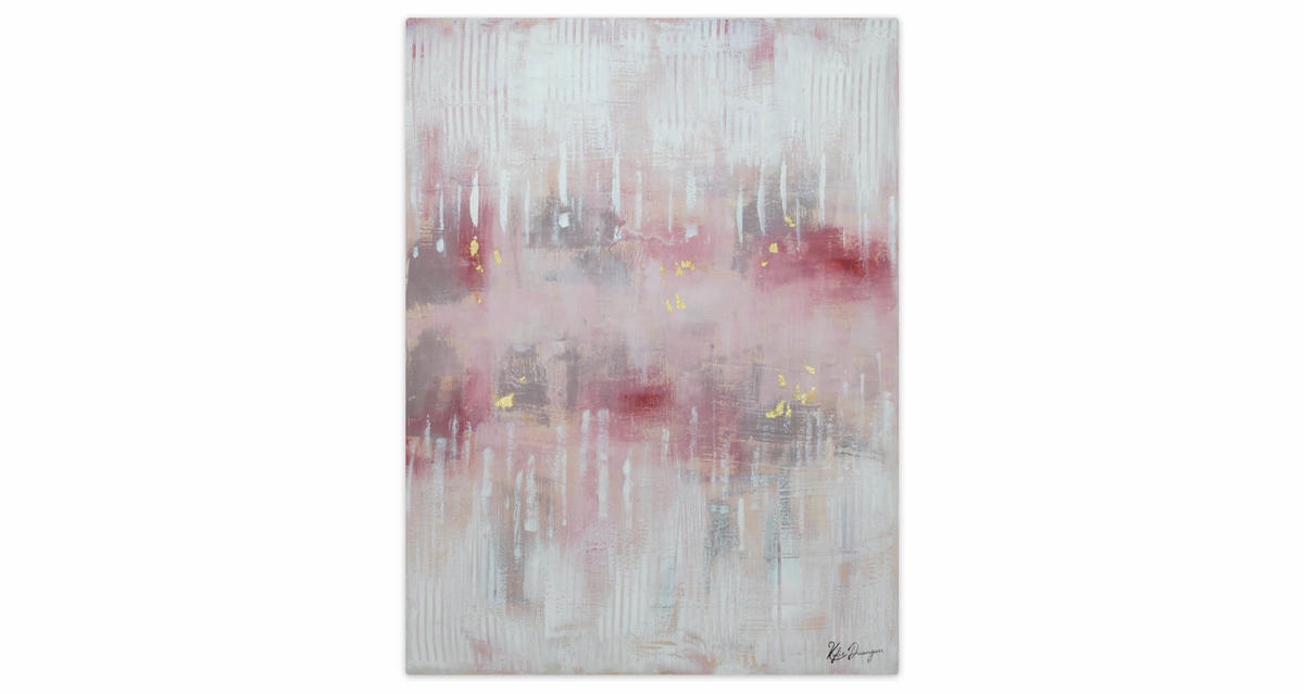 ACRYLBILD HANDGEMALT 75/100 cm - Pink, Holz/Textil (1.9/100cm) - KUNSTLOFT