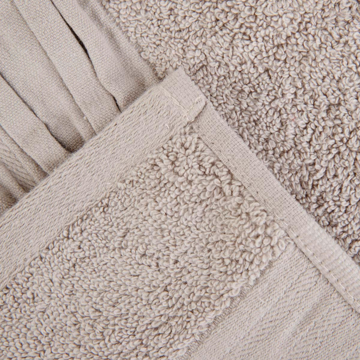 BADETUCH Meride beige 50/90 cm - Beige, Textil (50/90cm) - Homla