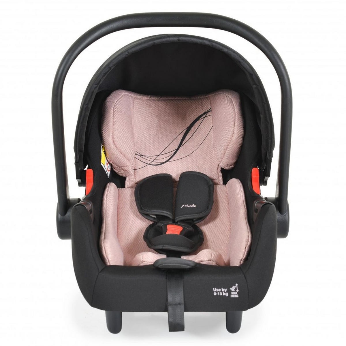 BABYSCHALE Set rosa mit Isofixbasis Royal, i-Size (40 - 87cm) Gruppe 0+ - Rosa, Kunststoff (33/73/42cm) - Moni