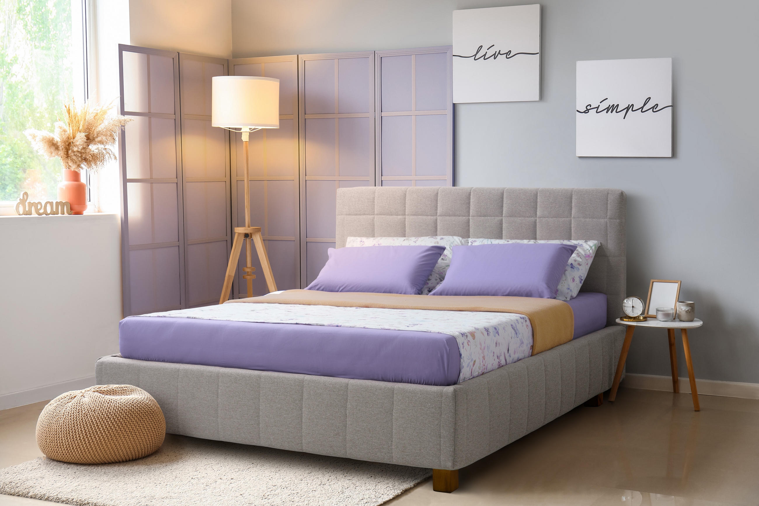 POLSTERBETT Quadro 160x200 in Siena Beige - Beige, Holz (160/200cm) - Letti Moderni