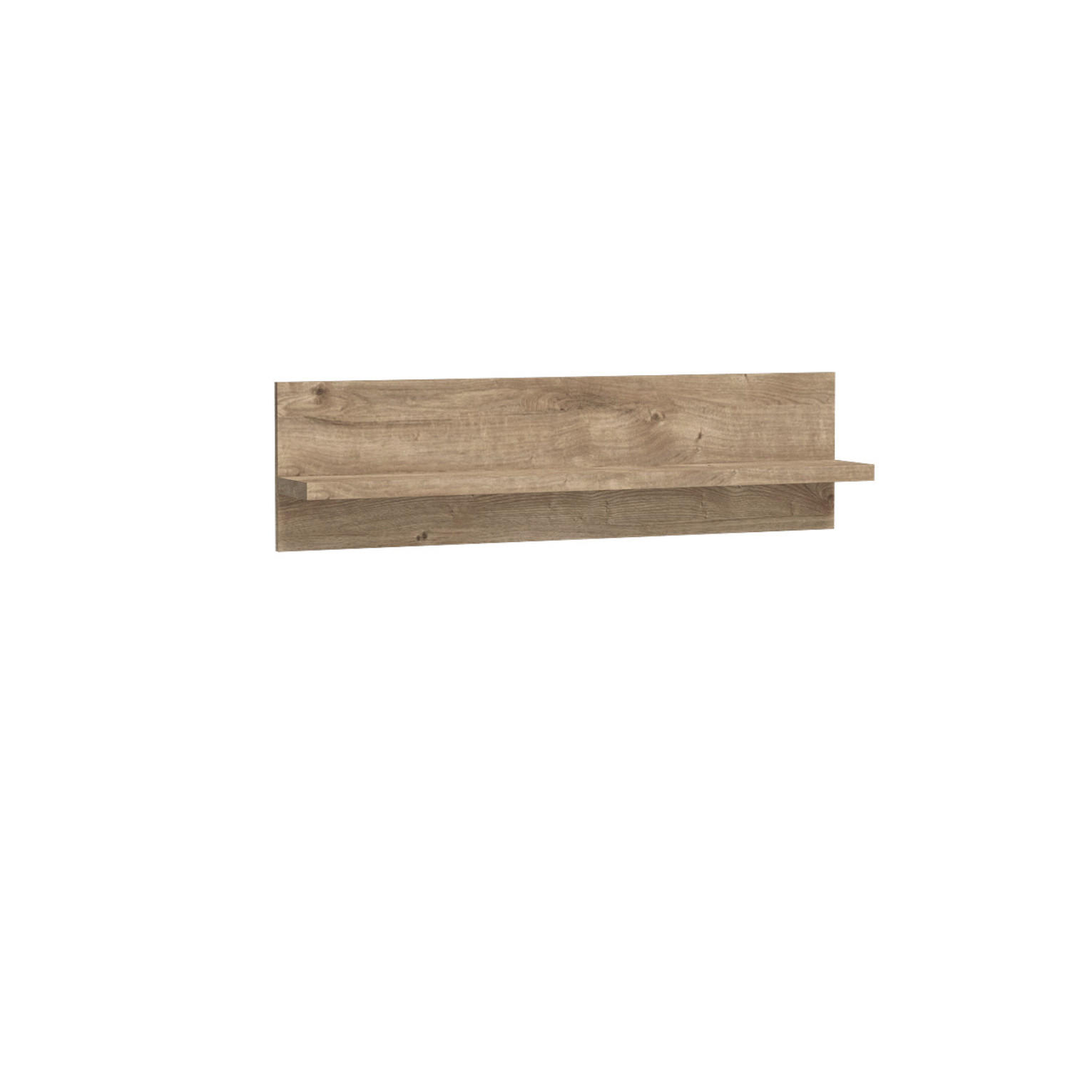 WANDBOARD BALESTRAND N11 Eiche - Eichefarben, Glas/Holzwerkstoff (120/32/18cm) - Komodee