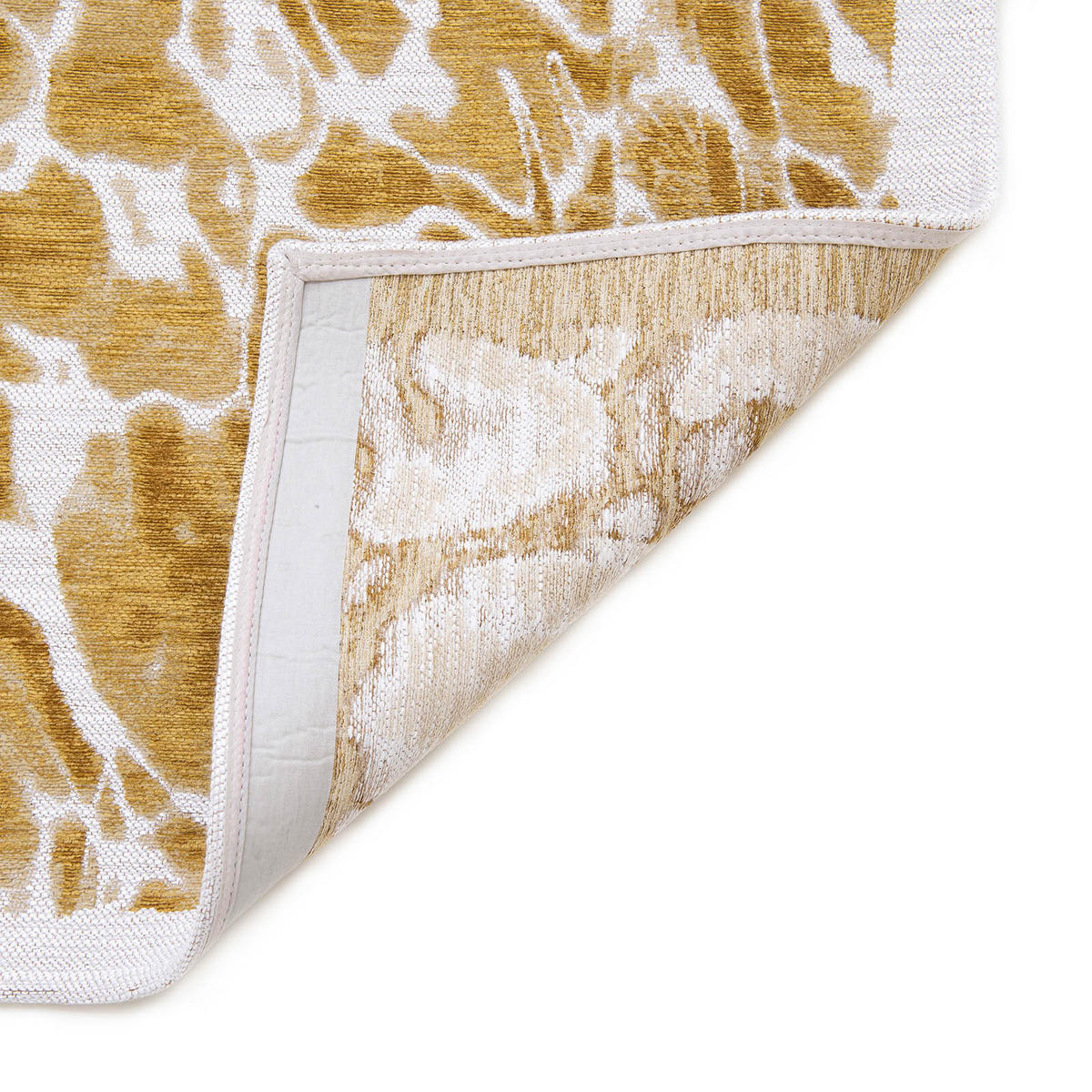 TEPPICH Flachgewebe GOLD WAVES 80 x 250 cm - Gelb, Textil (80/250cm) - Novatrend