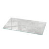 TISCHPLATTE 125x50 cm Betonoptik mit Rissen - Weiß/Grau, Glas (125/50/0.4cm) - TULUP