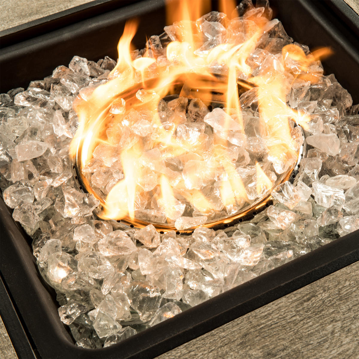 FEUERSTELLENZUBEHÖR Klar - Klar, Glas (29.8/7.6/7.6cm) - Teamson Home