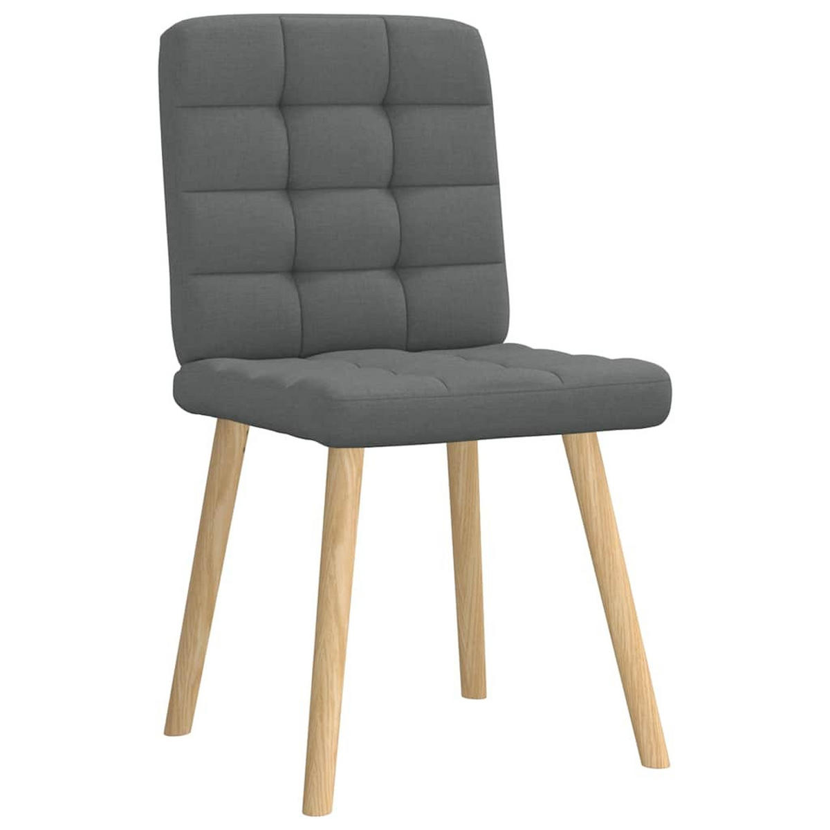 ESSZIMMERSTÜHLE 2 Stk. Dunkelgrau Stoff 45*54*86cm - Dunkelgrau, Metall (45/86/54cm) - ZMH