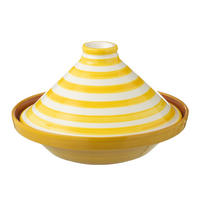 TAJINE GRANADA STRIPES - Töpferei - Gelb - Multicolor, Keramik (20cm) - J-Line