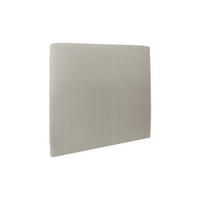 KOPFTEIL gepolstertes – taupefarbener Samtstoff - 135 cm - Taupe/Beige, Holz (135/120/10cm) - Sommeil de Plomb