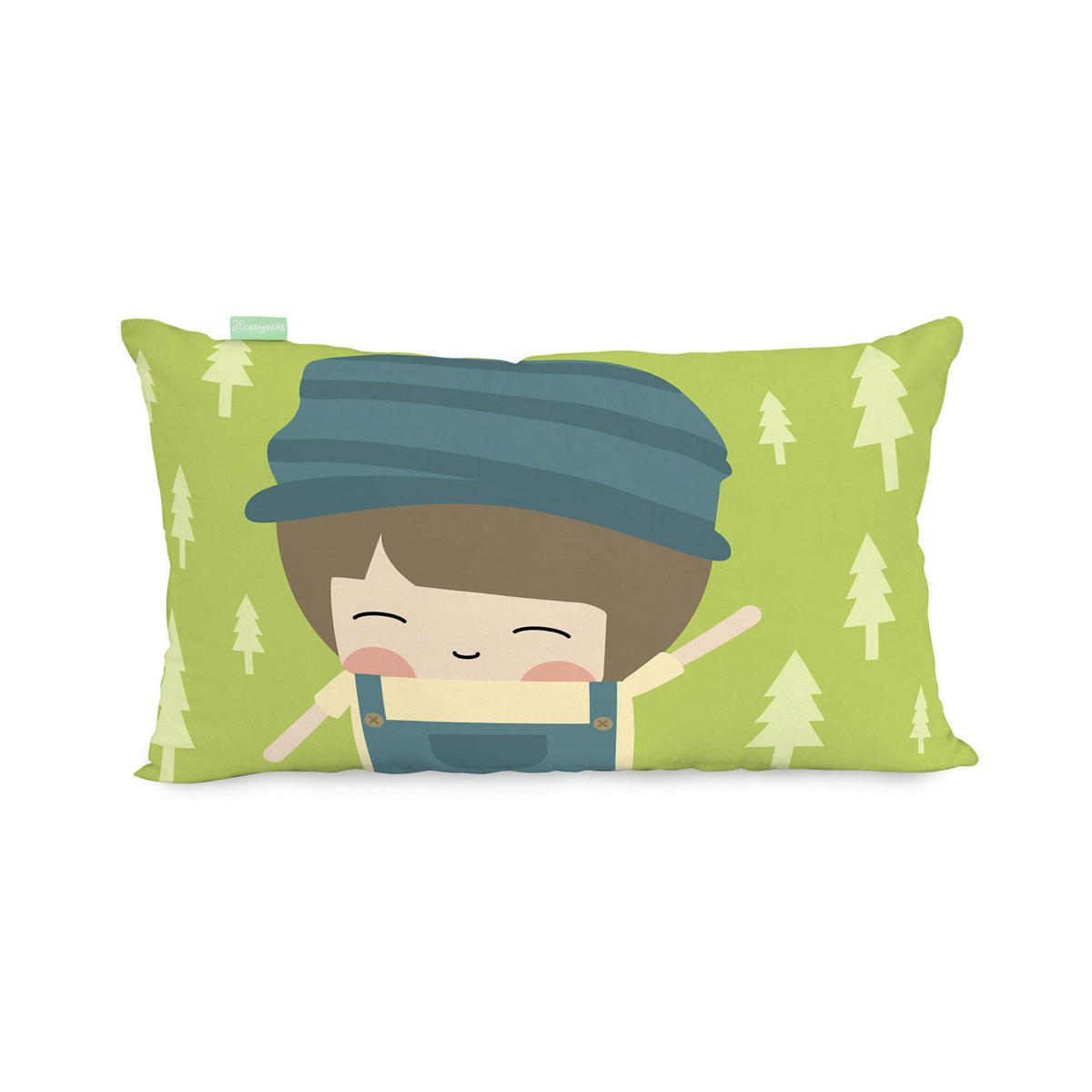 KISSENBEZUG train 50x30 cm mehrfarbig - Multicolor, Textil (50/30cm) - Happy Friday