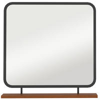 WANDSPIEGEL 55 x 55,5 cm, Schwarz - Schwarz, Glas (10/55.5/55cm) - HOMCOM