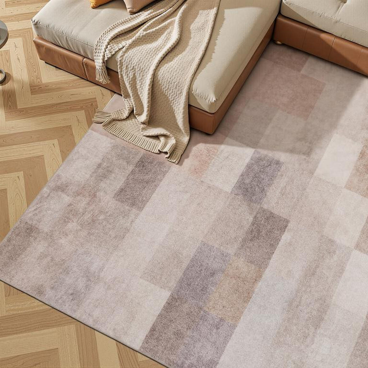 DESIGNTEPPICH Aria Beige/Braun 120x170 cm - Multicolor, Textil (120/170cm) - Vercai Rugs