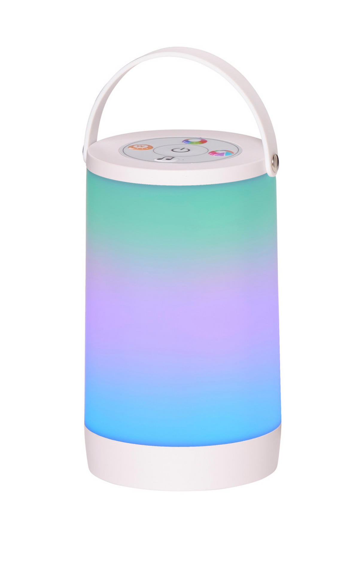 LED-AKKU-LATERNE - mit Farbwechsel und Soundsensor für stimmungsvolle Innen- und Außenbeleuchtung - Weiß, Kunststoff (10.5/10.5/17.5cm) - Northpoint