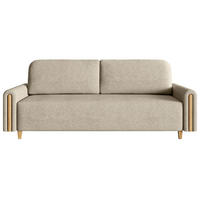 3-SITZER SCHLAFSOFA Majla Beige - Eichefarben/Beige, Holz/Textil (236/93/97cm) - Selsey