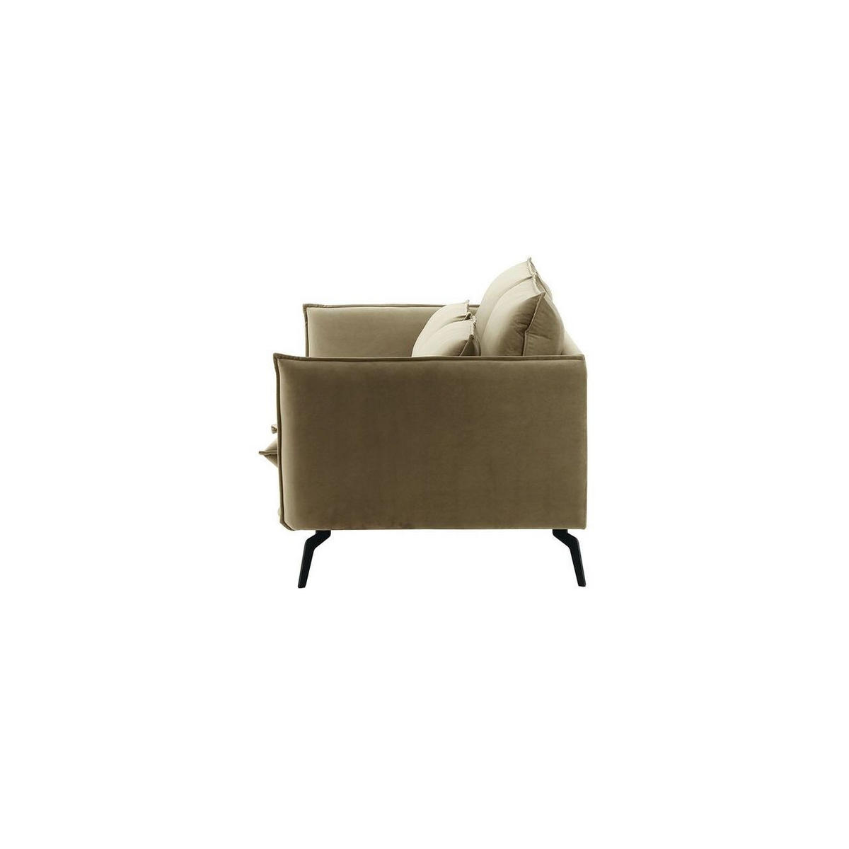 SOFA Layla 2,5-Sitzer-Velluto 3 - Beige, Holz/Textil (197/95/98cm)