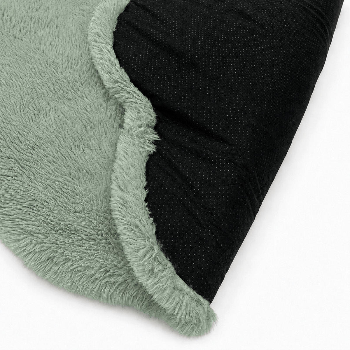 KINDERTEPPICH Mammoth flauschig - Salbeigrün, Textil (90/120cm) - MeowBaby