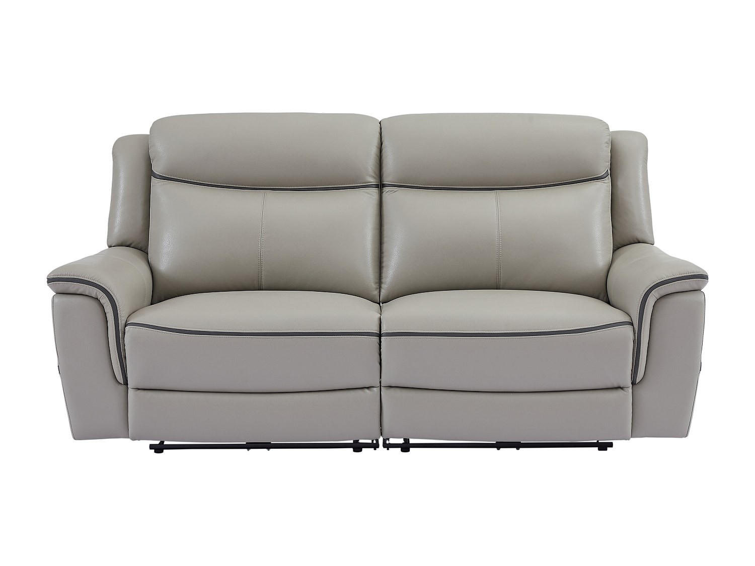 Vente-Unique Relaxsofa Hellgrau 210x102x95 cm