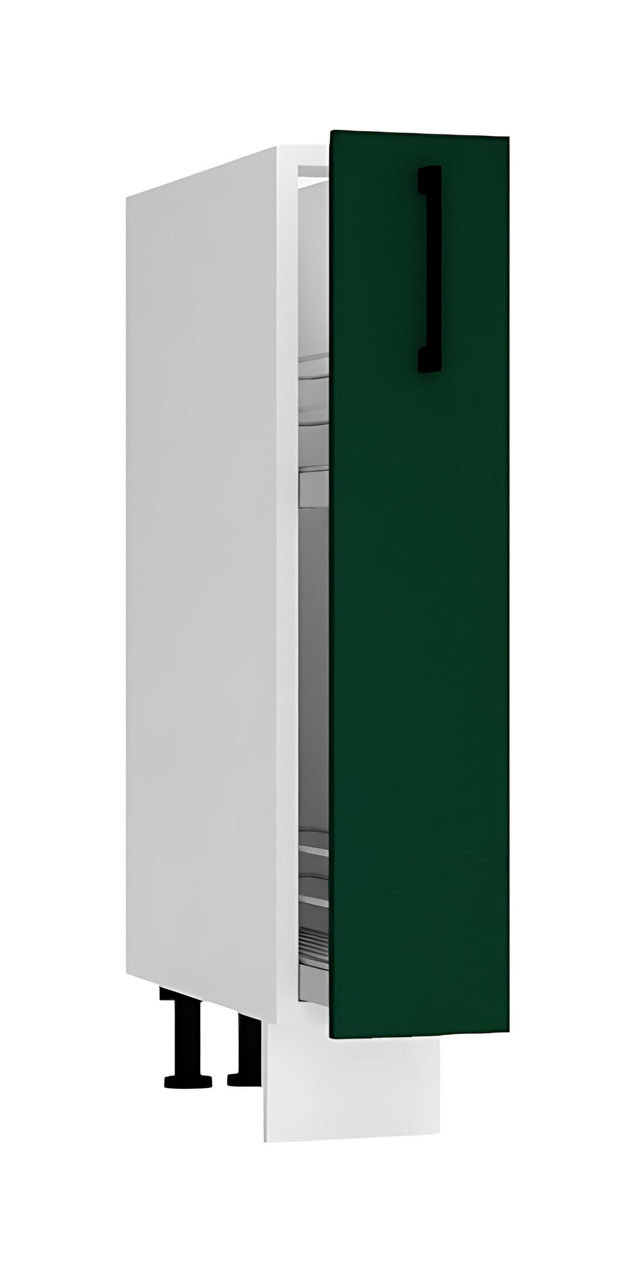 APOTHEKERSCHRANK D15CARGO - Morvex - Elegante Stauraum Idee - Dunkelgrün, Holz/Metall (15/82/52.4cm) - ROYAL24_MARKT