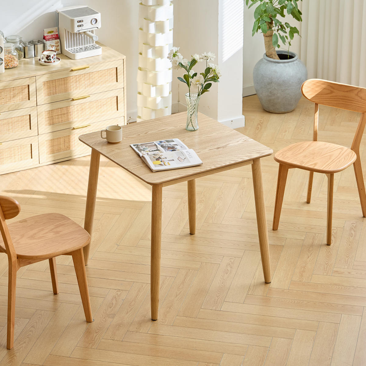 ESSTISCH Rechteckig Braun 75 x 75 x 75 (cm) - Braun, Holz (75/75/75cm) - Nordlys