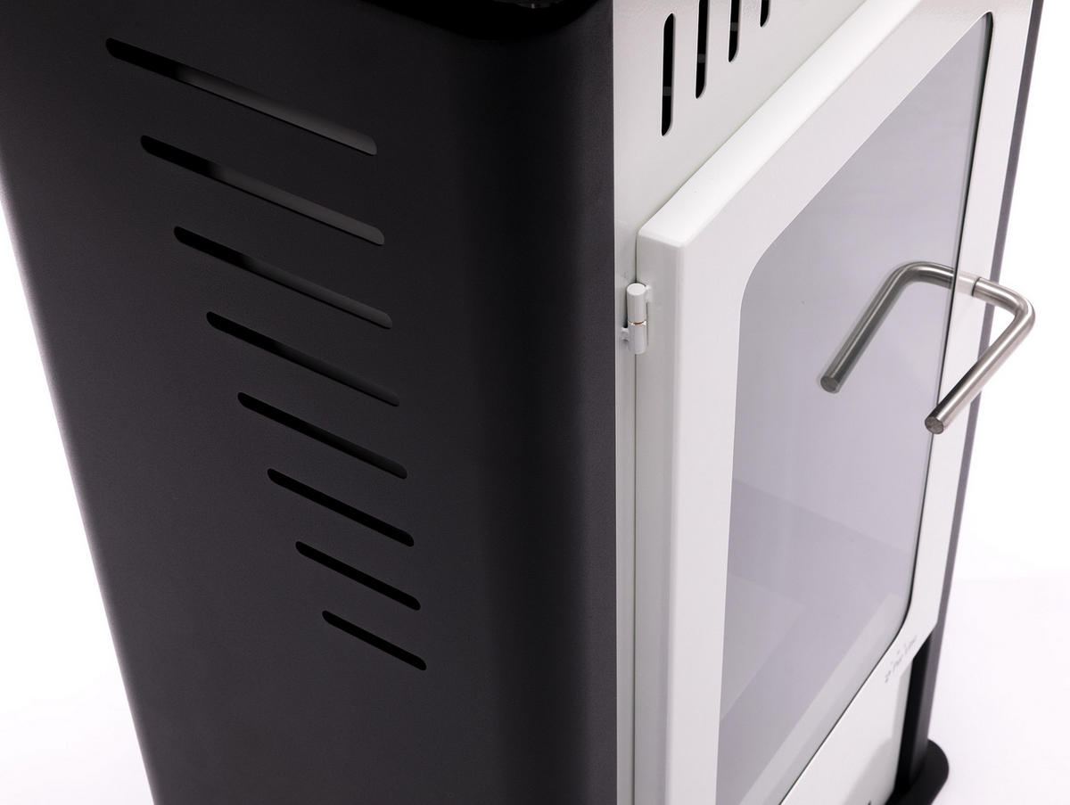 BIOETHANOL-OFEN Weiß inklusive 1.5 L-Tank und 3 kW Leistung - Weiß, Metall (53/93/32cm) - Purline