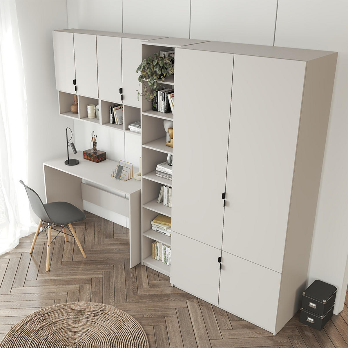 SCHREIBTISCH MEZZO 120 cm Kaschmir/Kaschmir - Kaschmir/Buchefarben, Holz/Holzwerkstoff (120/75/50cm) - imoebel24