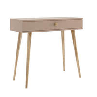 KONSOLE NATURA, 90 cm, Beige Macchiato, mit 1 Schublade - Beige, Holz (90/80/31cm) - Excellent Home