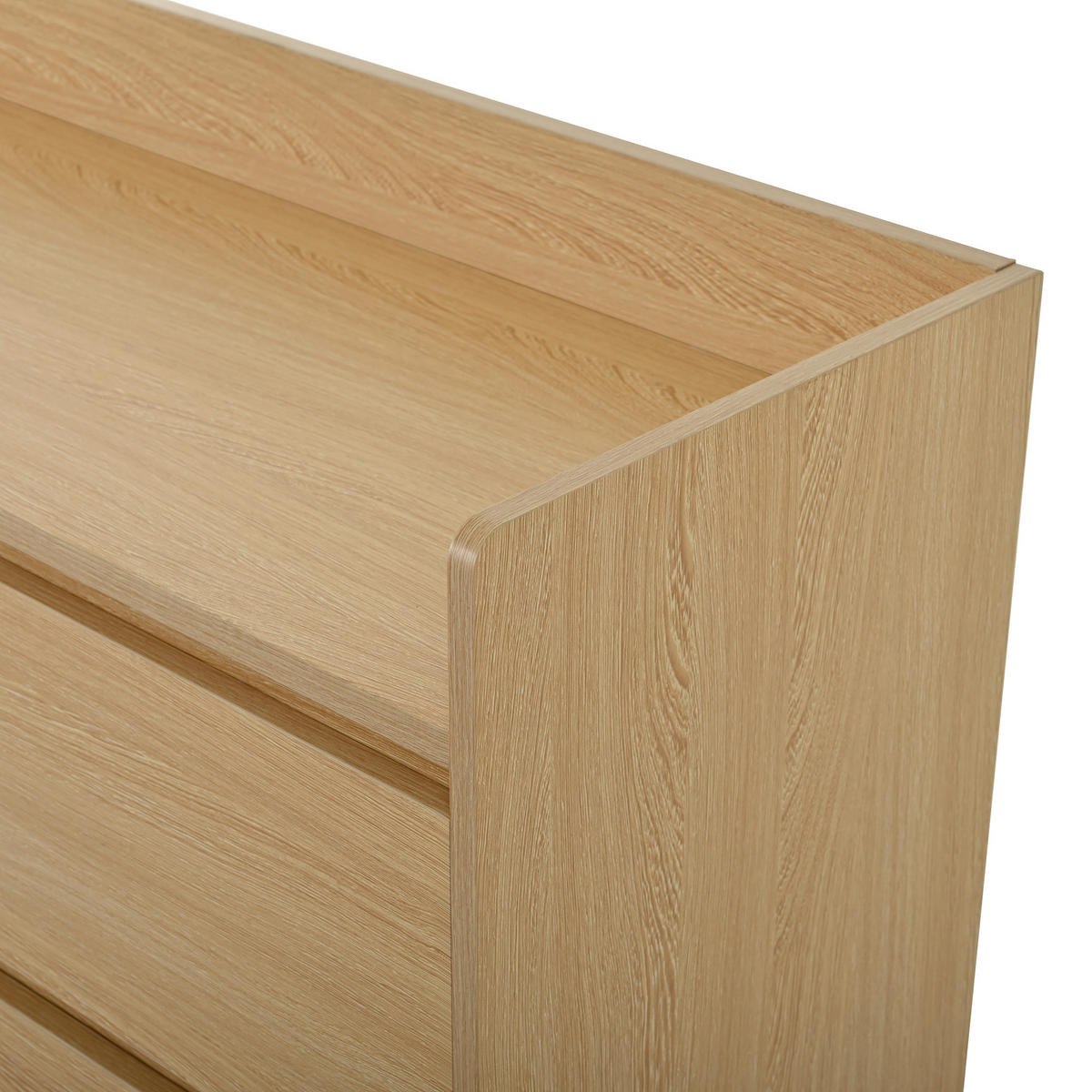 SCHUHSCHRANK aus MDF 110x35x86cm in Natur mit Rollen & Bremsen - Naturfarben, Holzwerkstoff (110/86/35cm) - Modfu