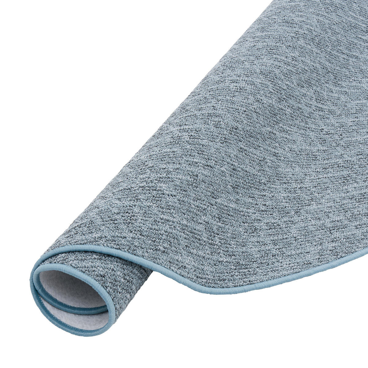 SCHLINGEN DESIGNER TEPPICH NIVA RUND - Blau, Textil (200/200cm) - Snapstyle