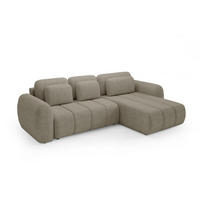 ECKSOFA Caria Mit Schlaffunktion - Beige, Holzwerkstoff/Textil (304/190cm) - Fun Möbel