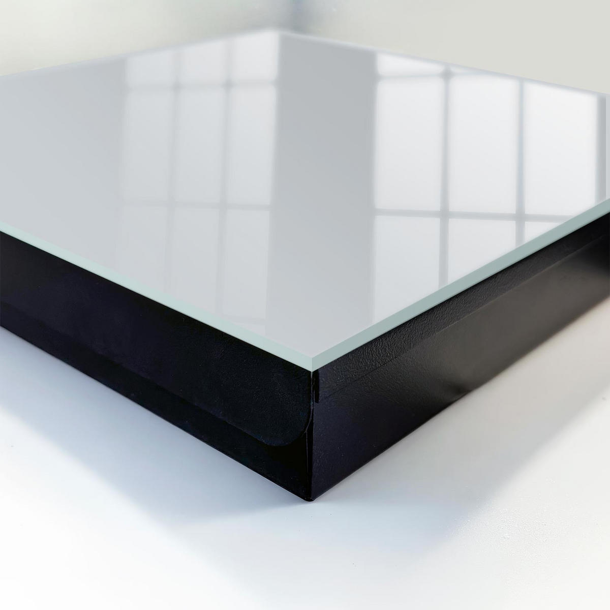 SCHLÜSSELBOX Schwarz 30x30 cm- Türöffnung nach rechts - Hellgrau - Grau, Metall (30/30/5cm) - TULUP