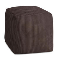 SITZSACK CUBE Dark Chocolate - Dunkelbraun/Braun, Textil (60/60/60cm) - Dreamroots