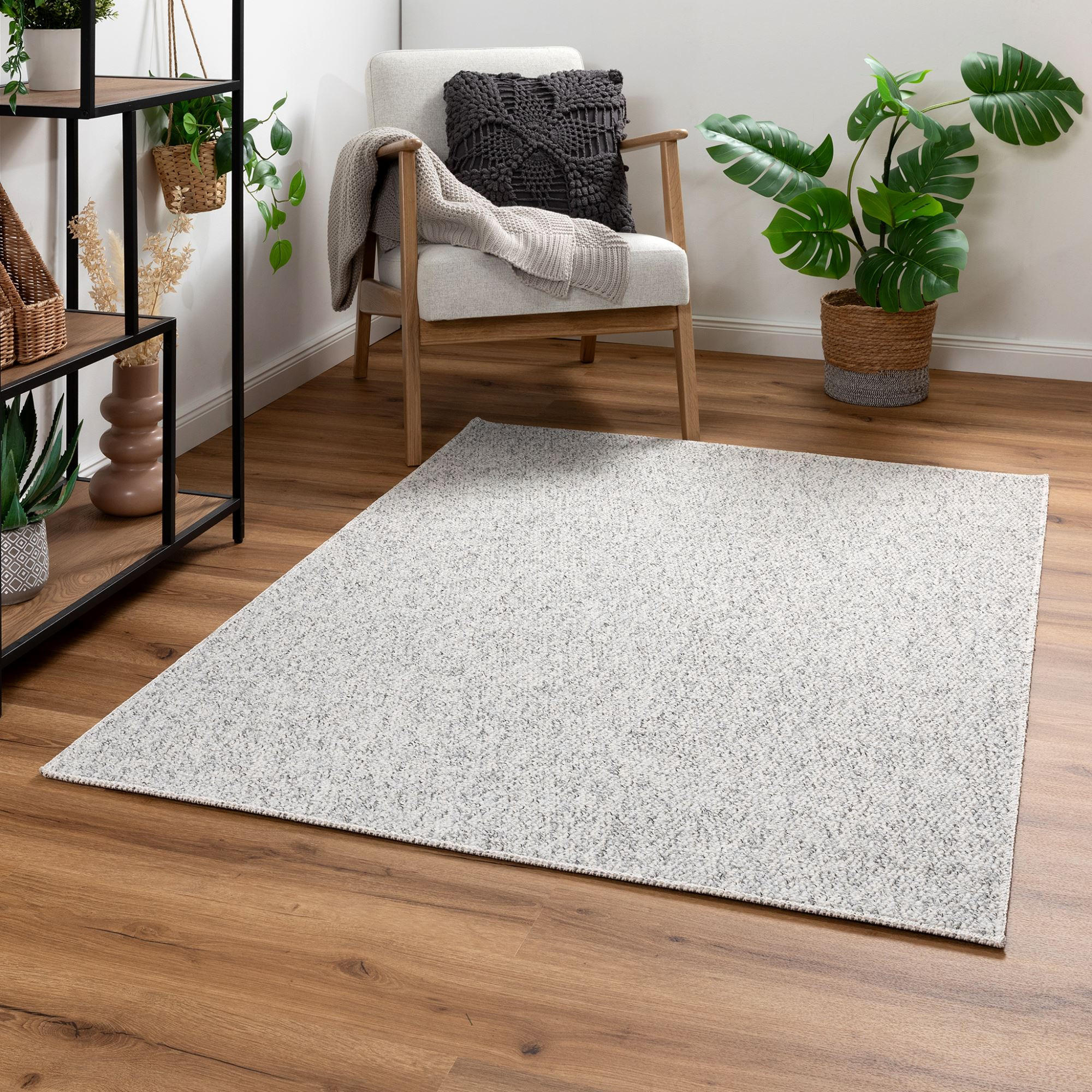 MODERNER TEPPICH 80/150 cm Canberra - Anthrazit, Textil (80/150cm) - Steffensmeier
