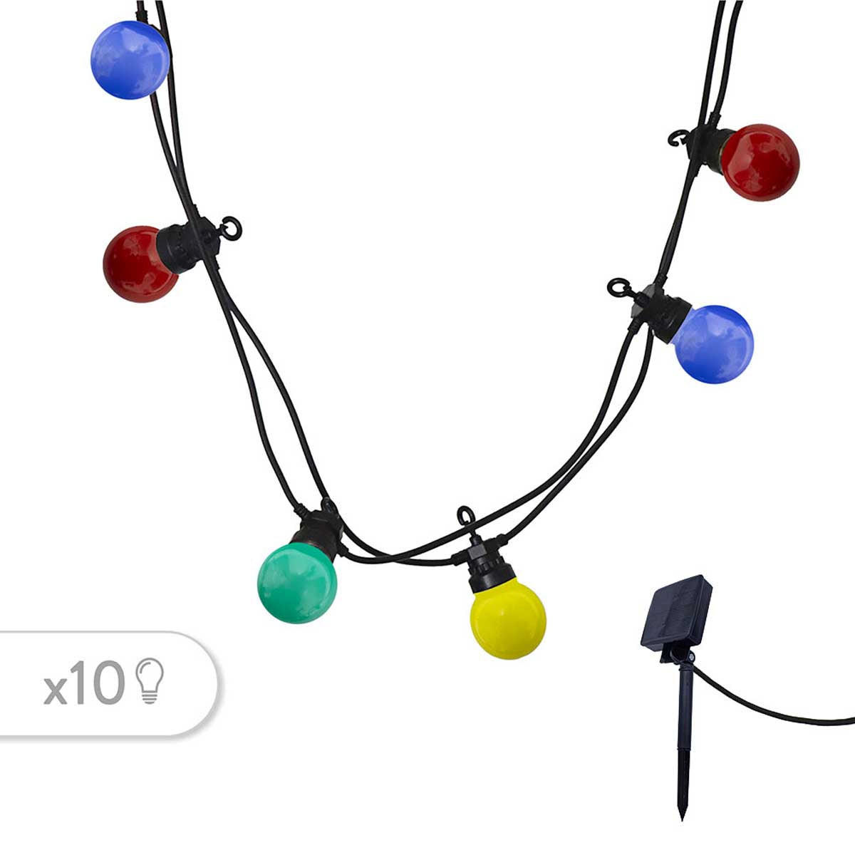 SOLAR-LICHTERKETTE PARTY mehrfarbig - Multicolor, Kunststoff (570/1/1cm) - Lumisky