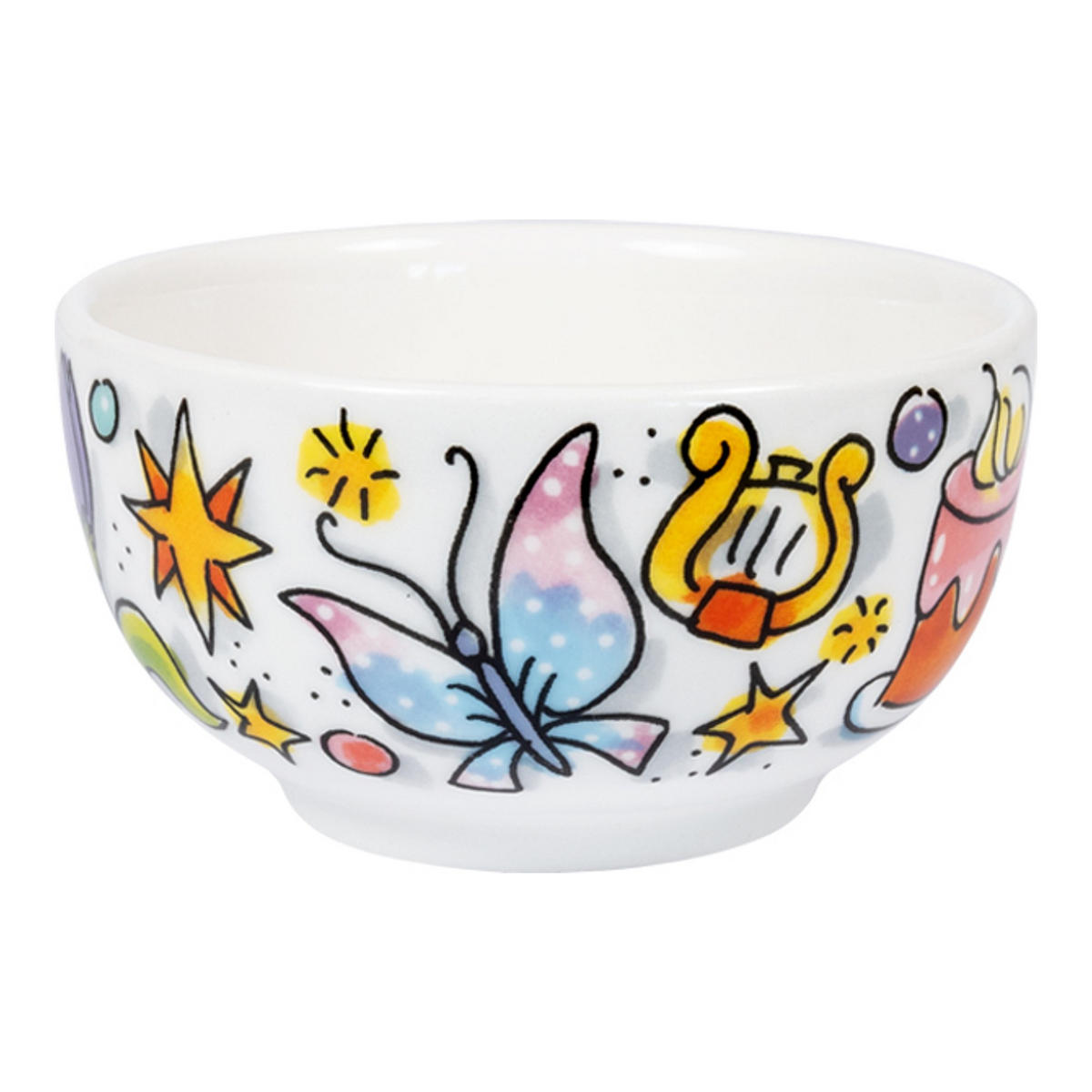 SCHALE Symbolica in Bunt - 8cm - Multicolor, Keramik (8.7/5.5/8.7cm) - Blond Amsterdam