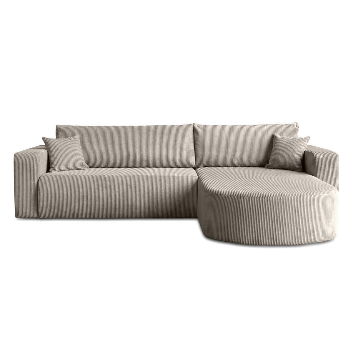 ECKSOFA SOPRANO mit Schlafunktion und Stauraum POSO 02 - Beige, Textil (271/175cm) - Lookway
