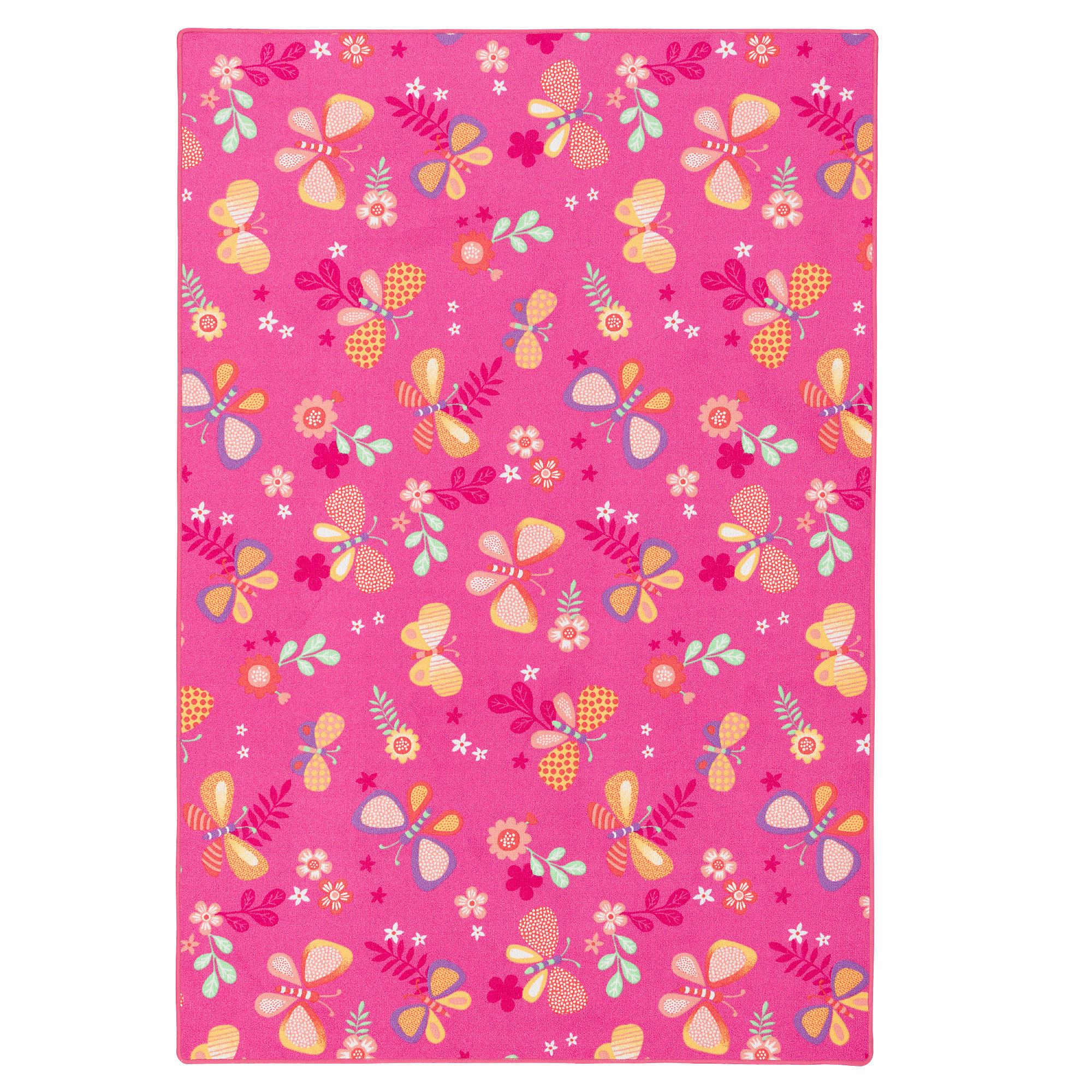 KINDER SPIEL TEPPICH SCHMETTERLING - Pink, Textil (200/200cm) - Snapstyle