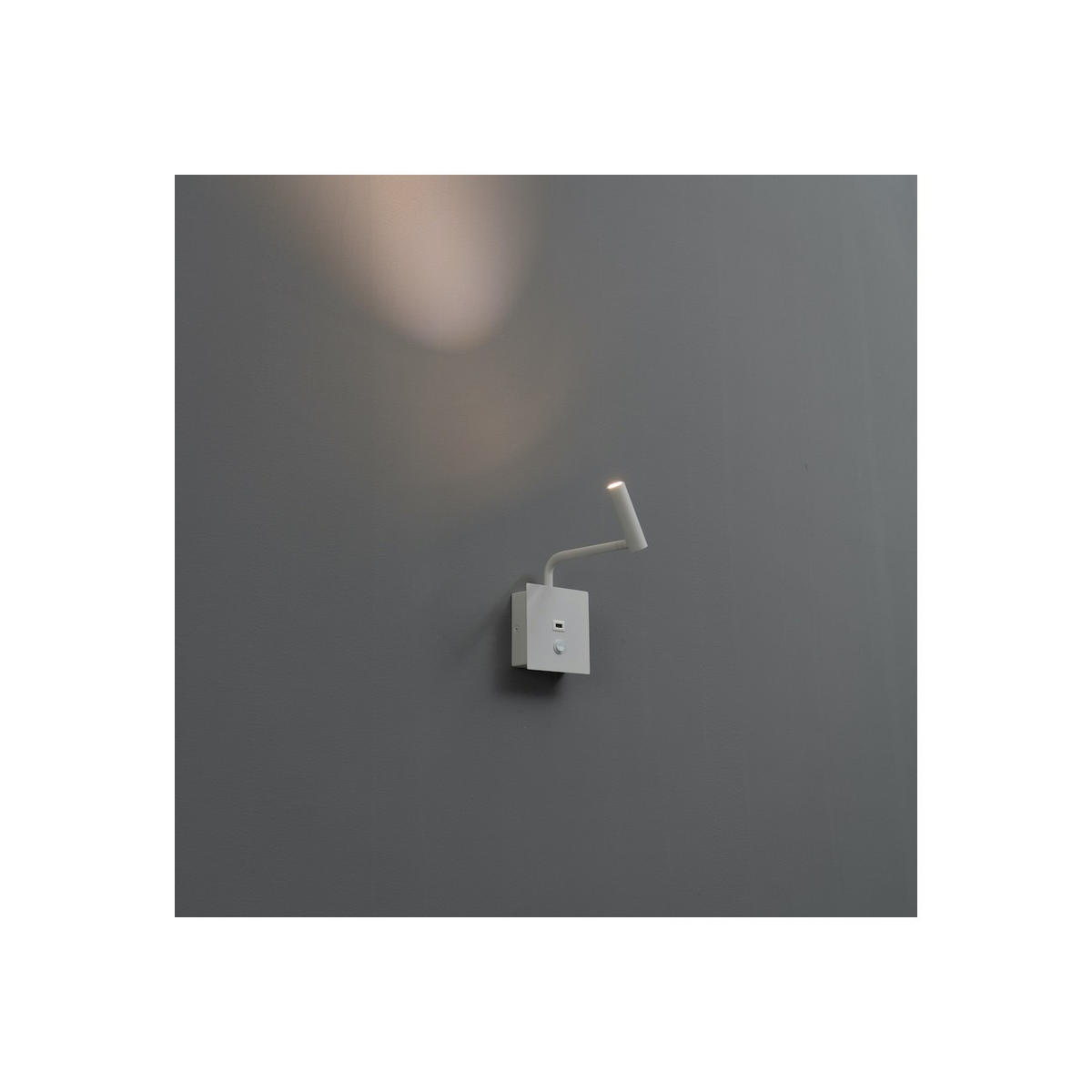 WANDLEUCHTE Miami, Weiß, 12cm - Weiß, Metall (21/12/12cm) - KOSILUM
