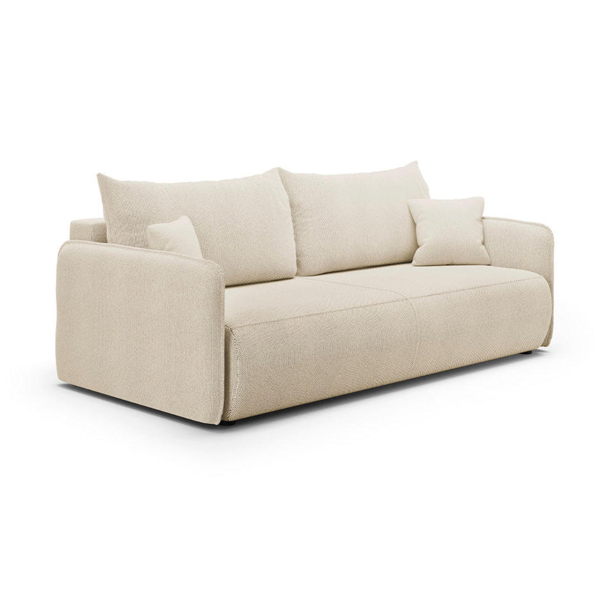 SOFA Claudio 3 Sitzplätze Beige - Beige, Holz (216/86/105cm) - Petits-meubles