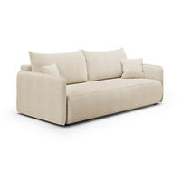 POHOVKA Claudio 3MÍSTNÁ Béžová - béžová, dřevo (216/86/105cm) - Petits-meubles