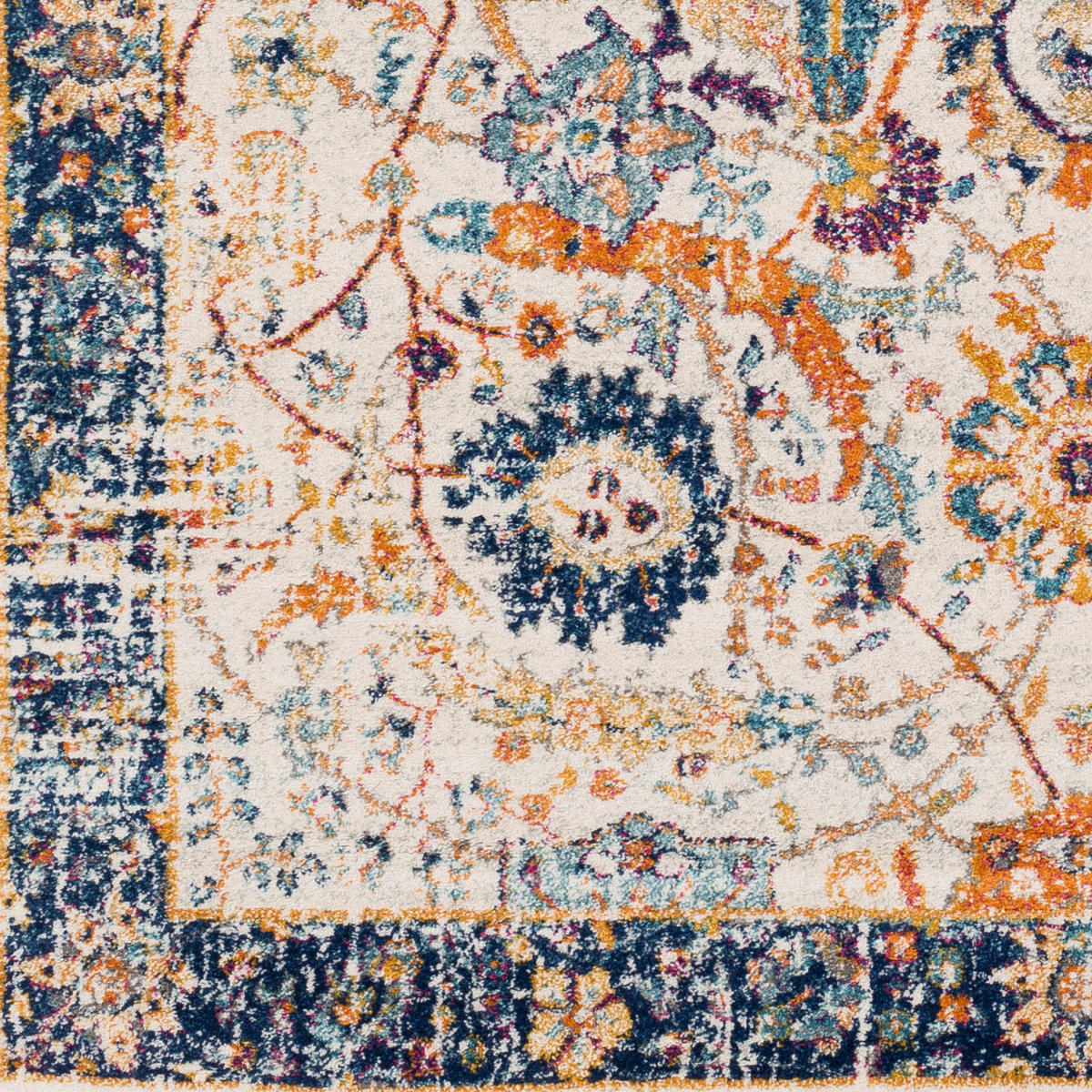 VINTAGE-TEPPICH 160/220 cm Blau - Blau, Textil (160/220cm)